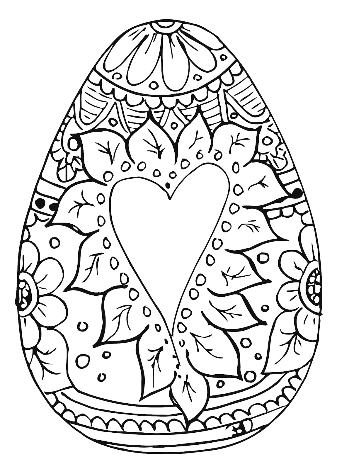 31 Easter Coloring Pages for Adults Printable 1