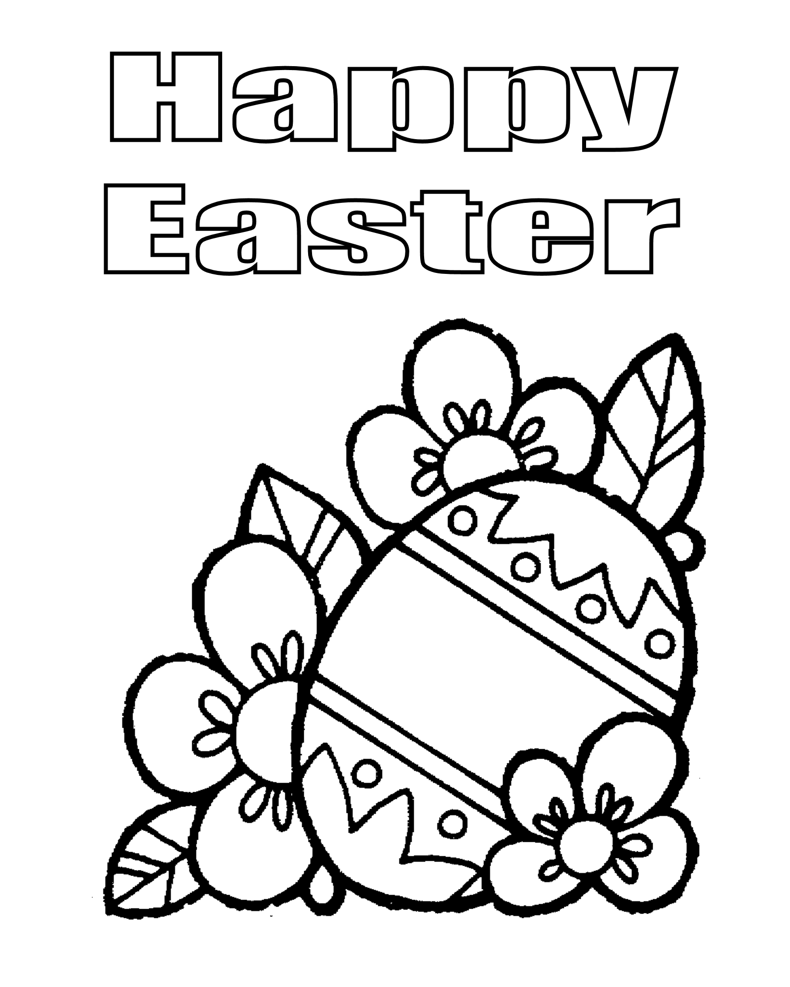 31 Easter Coloring Pages for Adults Printable 12