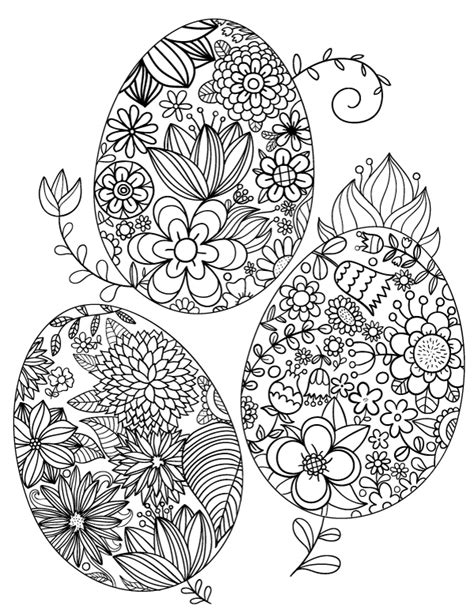 31 Easter Coloring Pages for Adults Printable 26