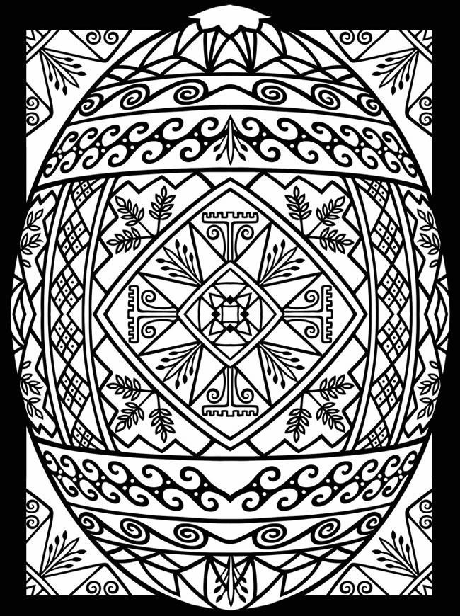 31 Easter Coloring Pages for Adults Printable 27