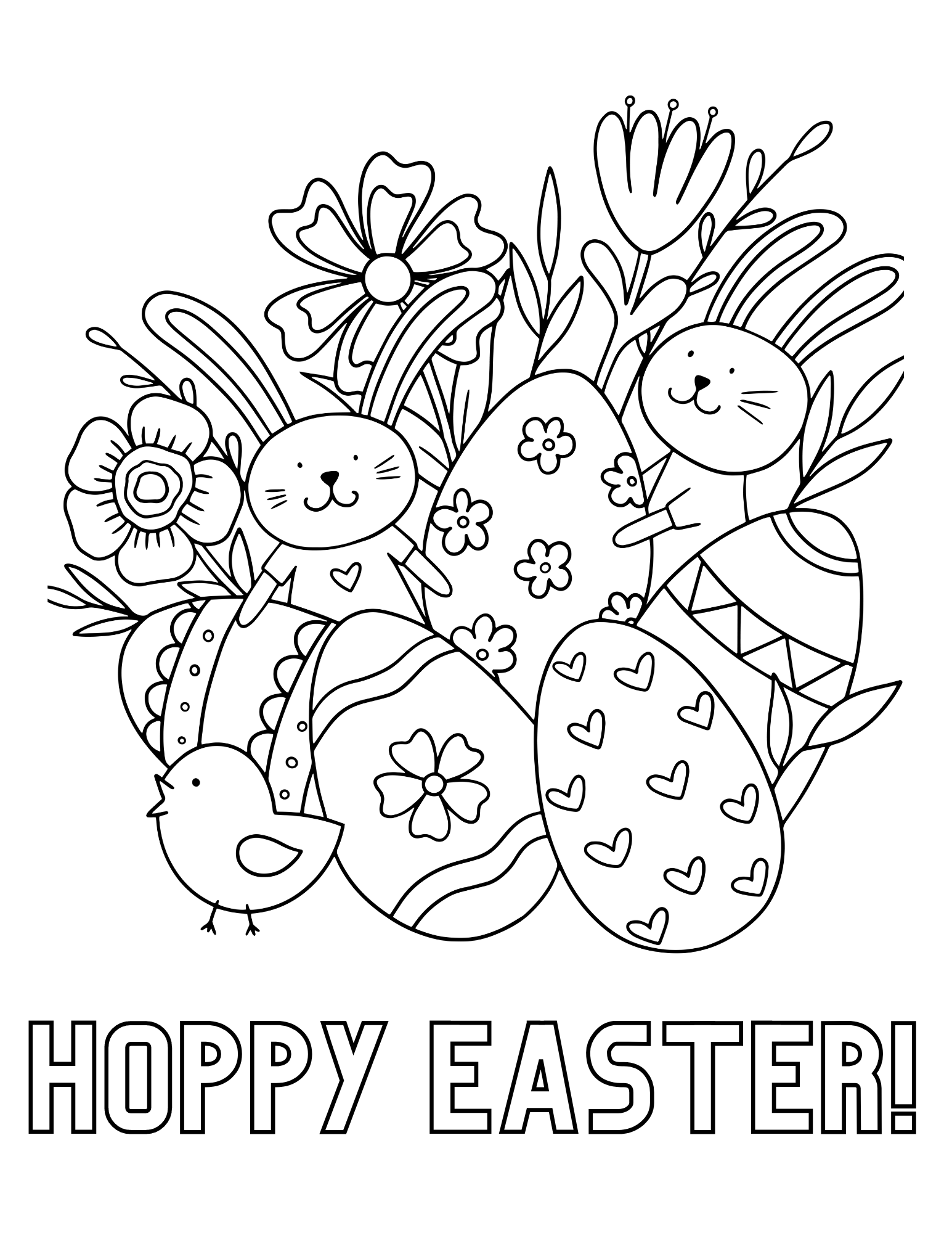 31 Easter Coloring Pages for Adults Printable 28