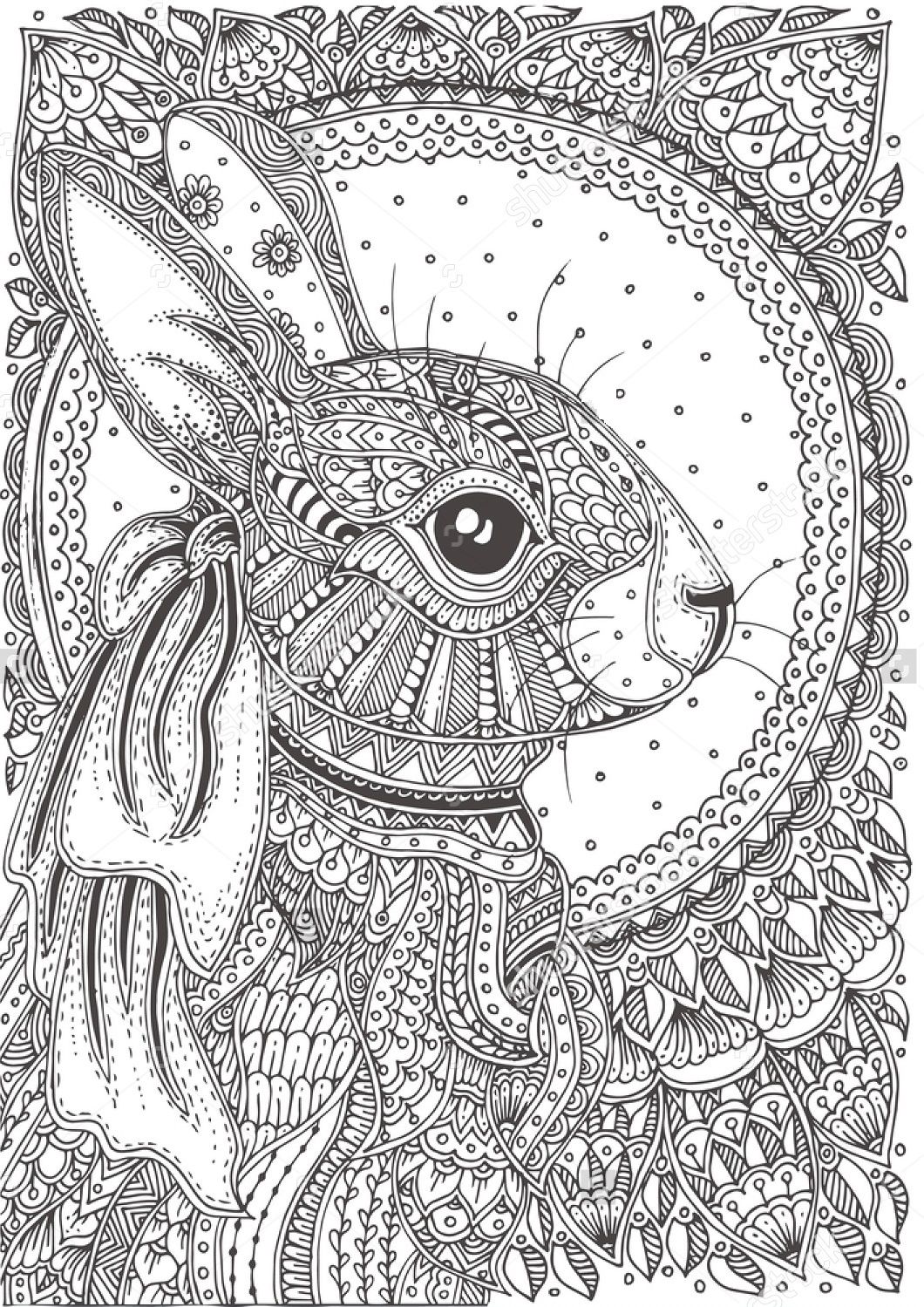 31 Easter Coloring Pages for Adults Printable 33