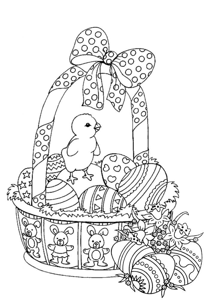 31 Easter Coloring Pages for Adults Printable 5