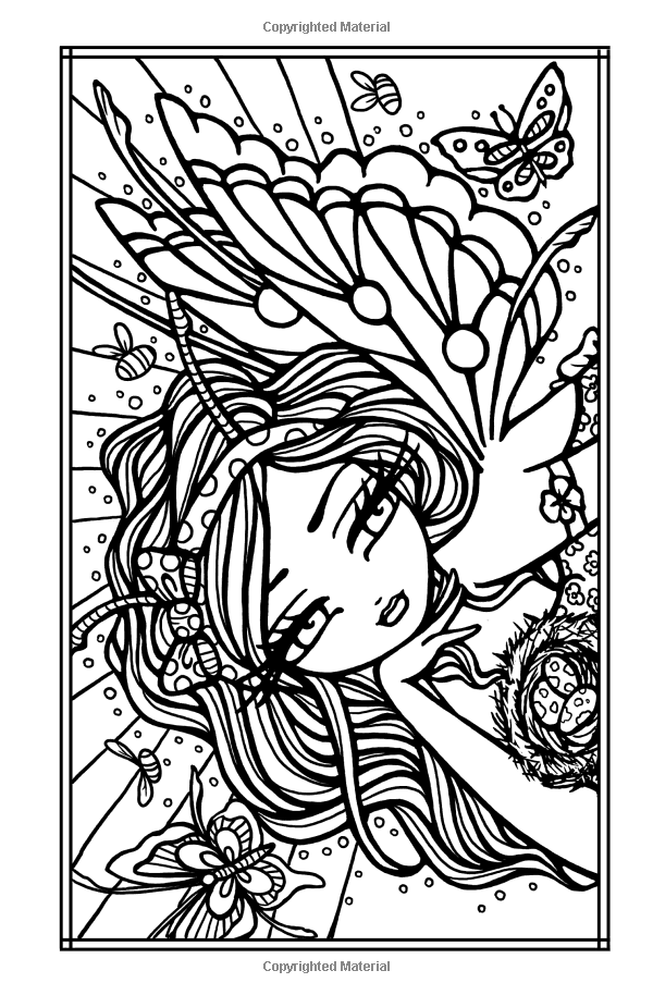 31 Enchanting Mermaid Fairy Coloring Pages Printable 14