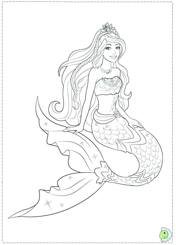 31 Enchanting Mermaid Fairy Coloring Pages Printable 6