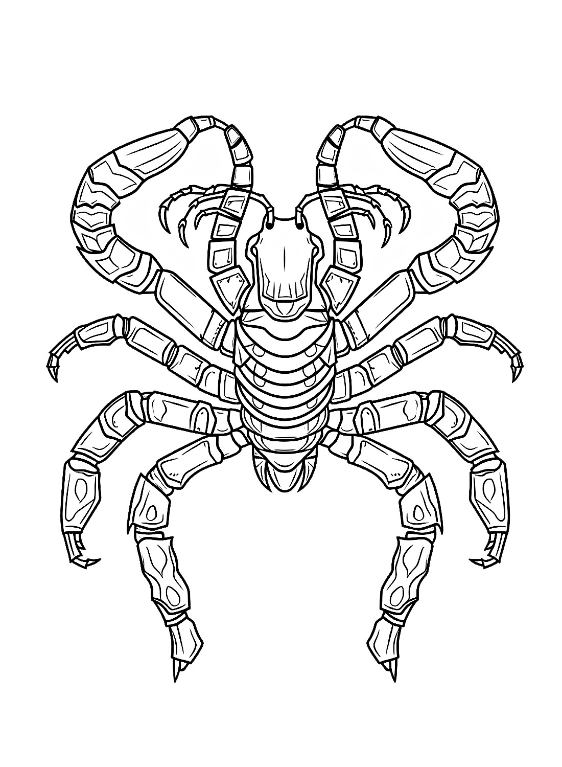 31 Fierce Scorpions Coloring Pages Printable 26