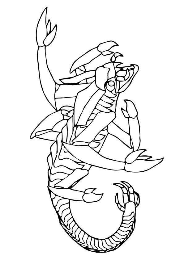 31 Fierce Scorpions Coloring Pages Printable 32