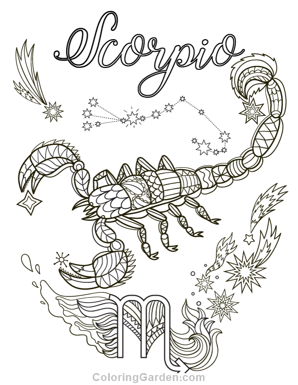 31 Fierce Scorpions Coloring Pages Printable 35