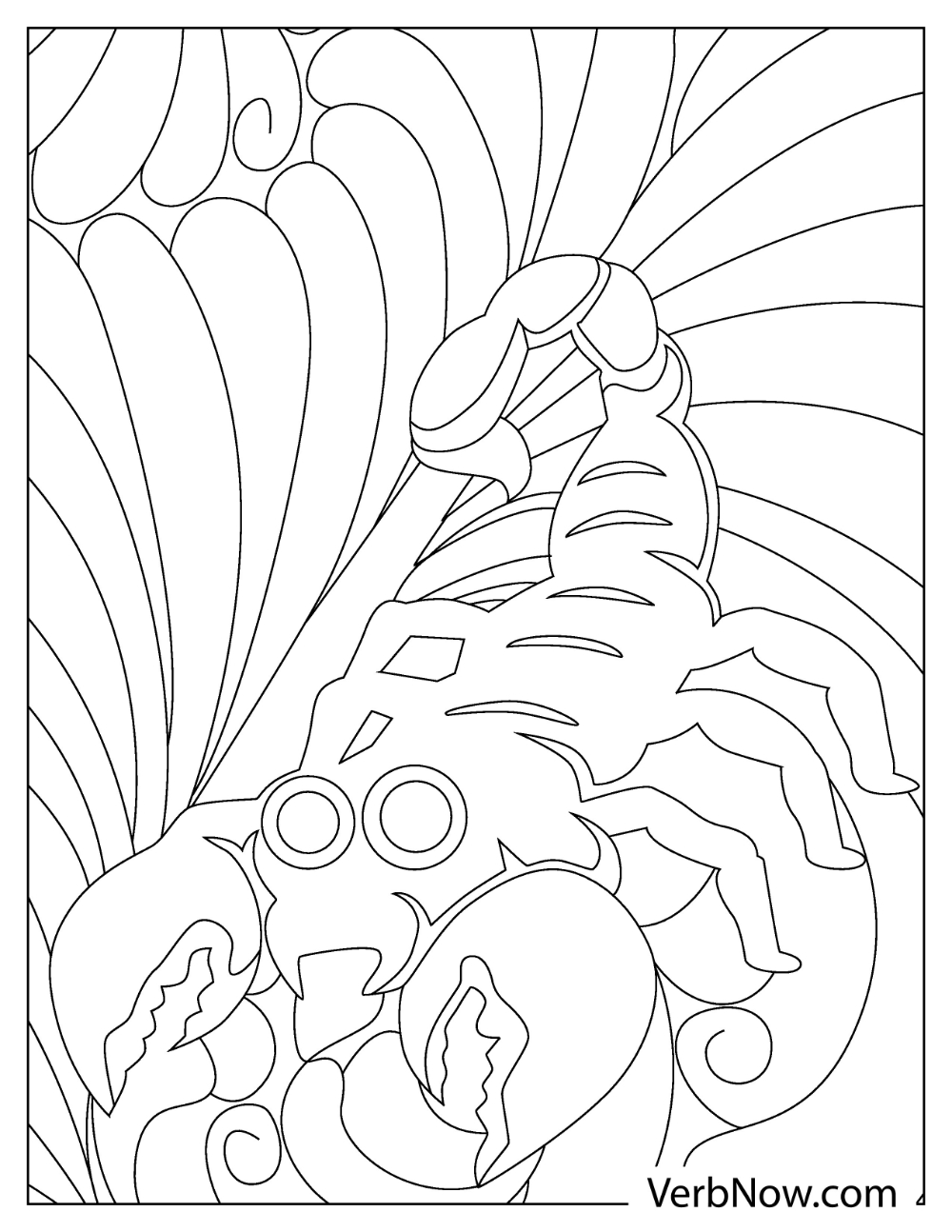 31 Fierce Scorpions Coloring Pages Printable 8