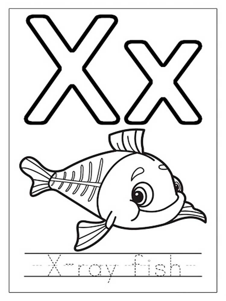 31 Preschool Letter X Coloring Pages Printable 10