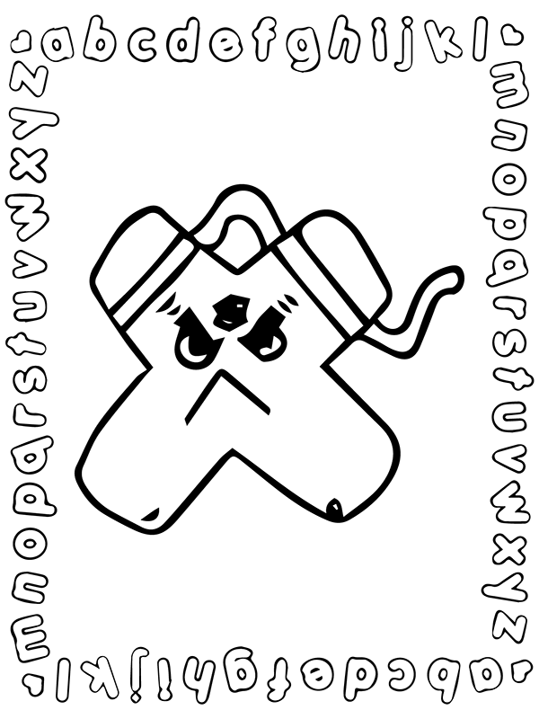 31 Preschool Letter X Coloring Pages Printable 15