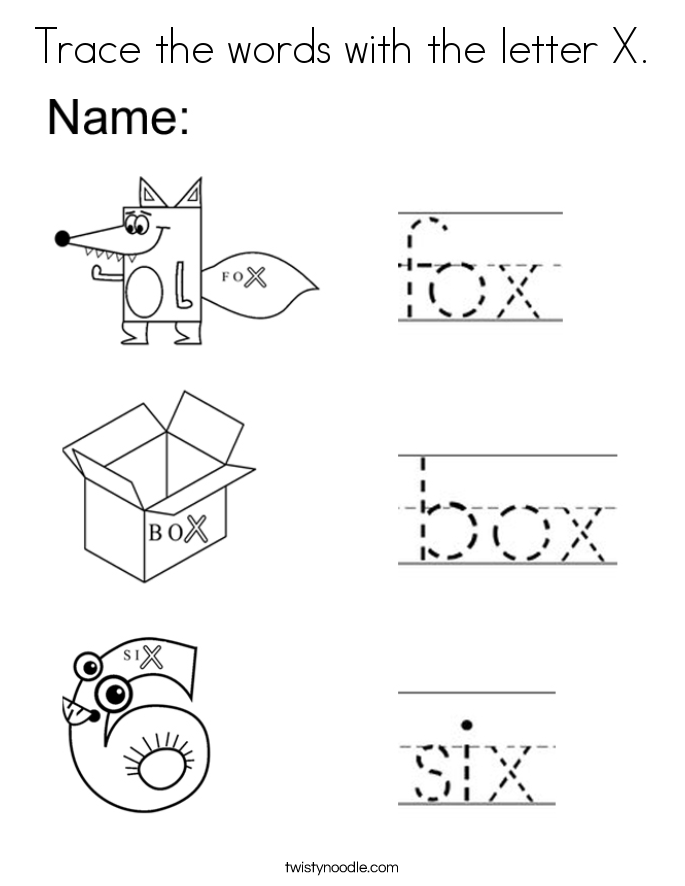 31 Preschool Letter X Coloring Pages Printable 16