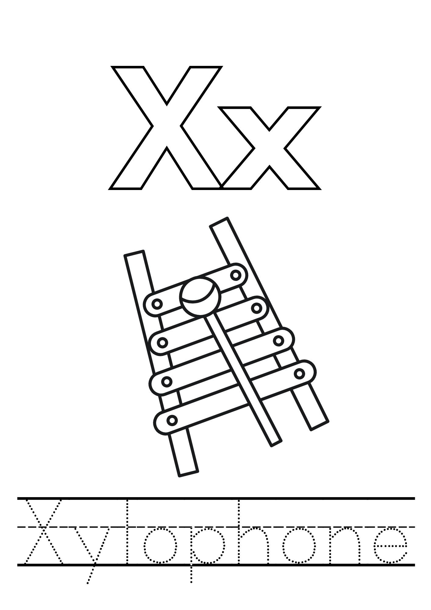 31 Preschool Letter X Coloring Pages Printable 17