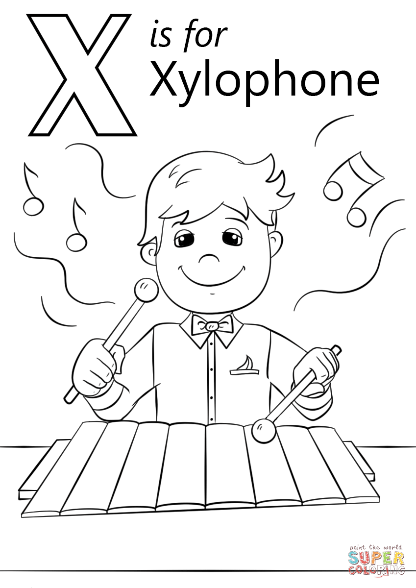 31 Preschool Letter X Coloring Pages Printable 19