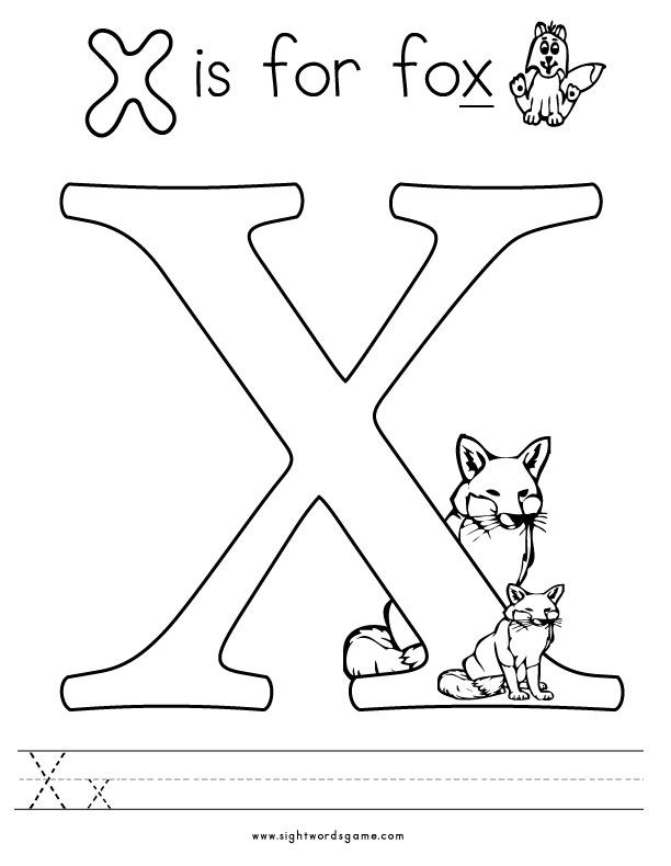 31 Preschool Letter X Coloring Pages Printable 27