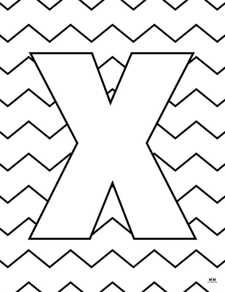 31 Preschool Letter X Coloring Pages Printable 3