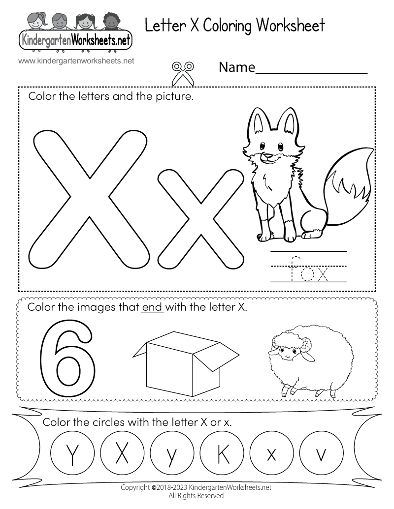 31 Preschool Letter X Coloring Pages Printable 30