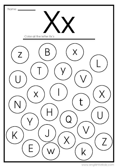 31 Preschool Letter X Coloring Pages Printable 32