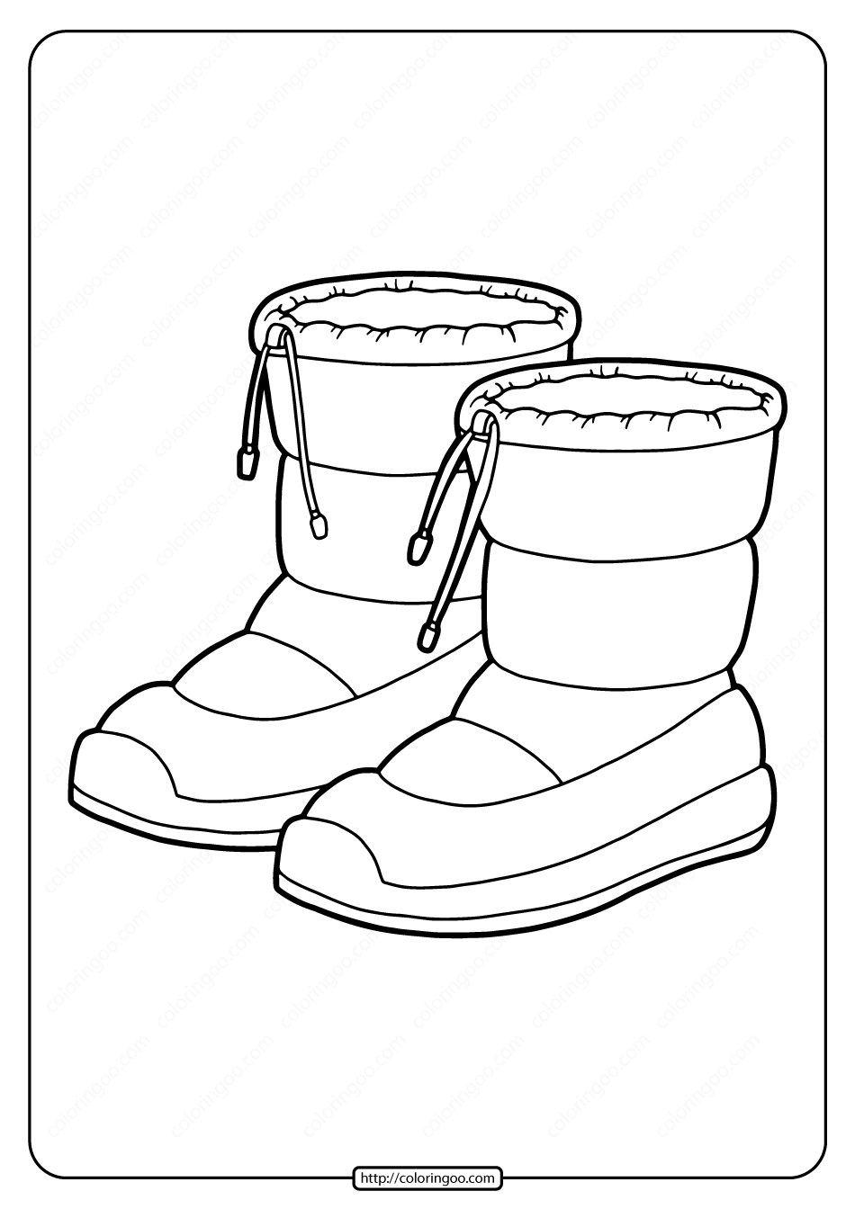 31 Stylish Boots Coloring Pages Printable 14