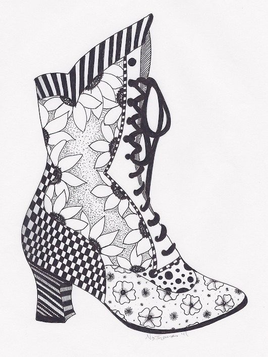 31 Stylish Boots Coloring Pages Printable 18