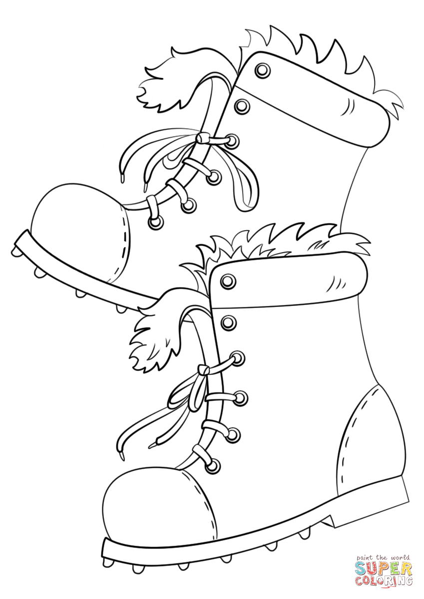 31 Stylish Boots Coloring Pages Printable 25