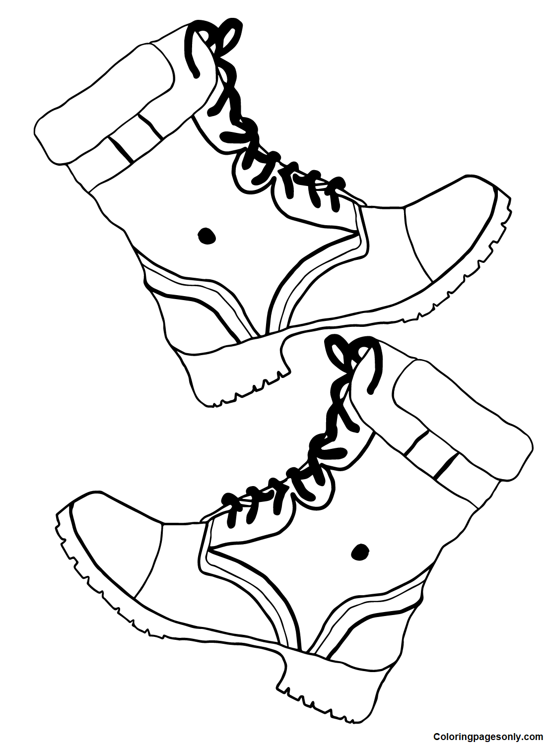 31 Stylish Boots Coloring Pages Printable 27