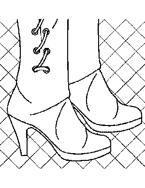 31 Stylish Boots Coloring Pages Printable 28