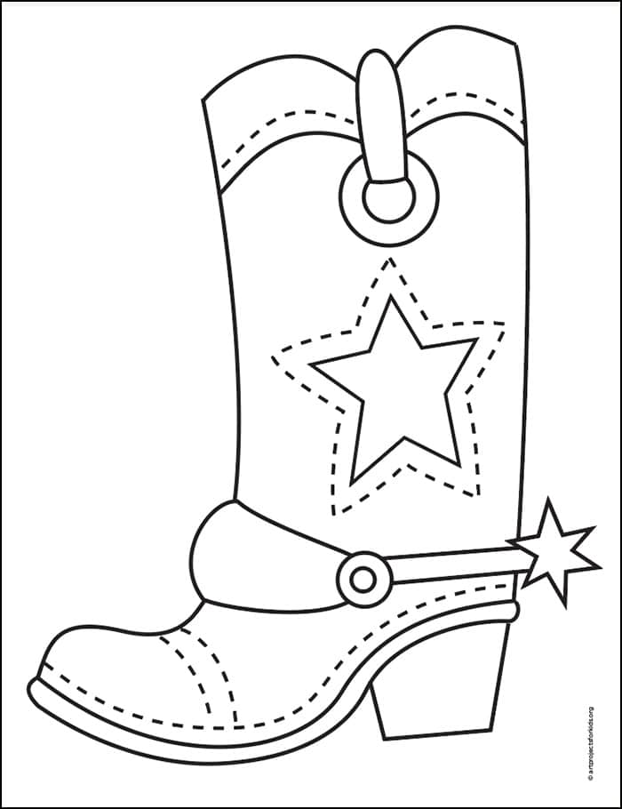 31 Stylish Boots Coloring Pages Printable 29