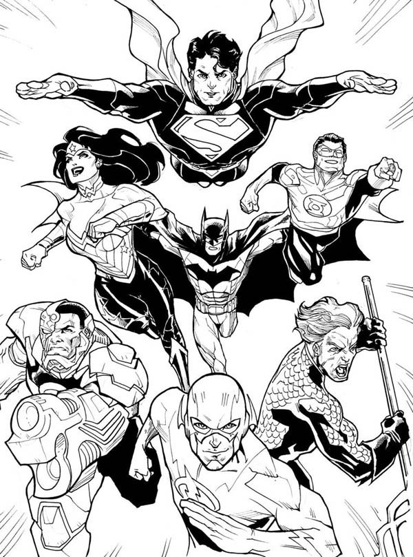 31 Superhero Coloring Pages Printable 14