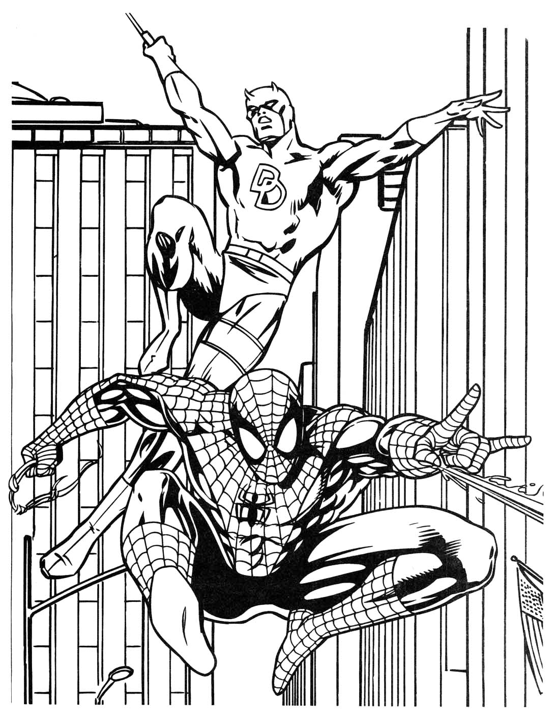 31 Superhero Coloring Pages Printable 3