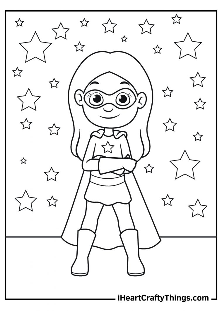 31 Superhero Coloring Pages Printable 30