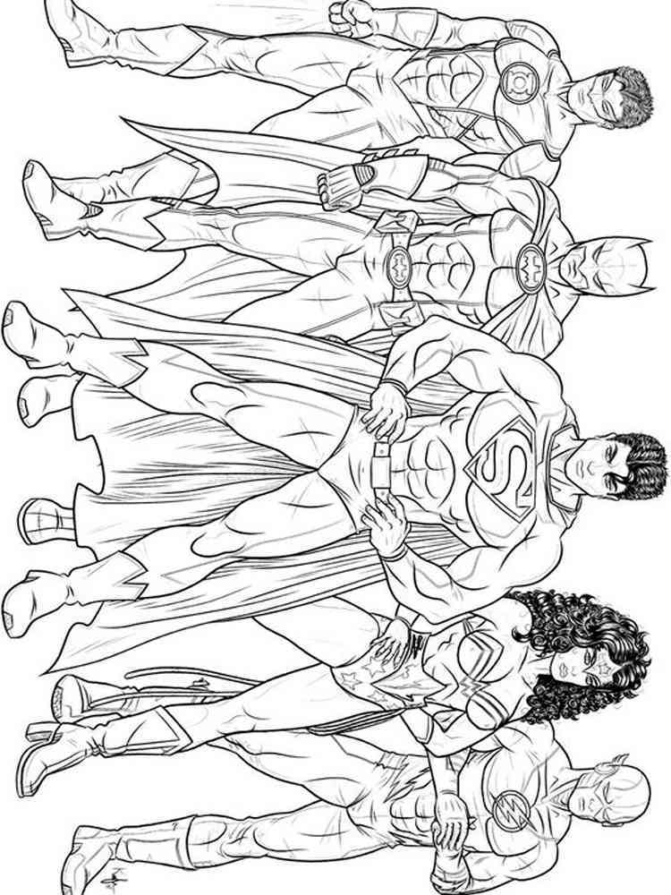 31 Superhero Coloring Pages Printable 32