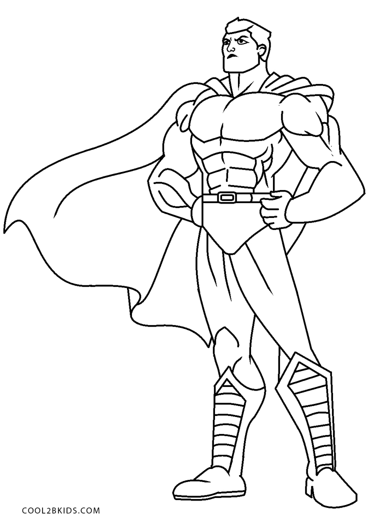 31 Superhero Coloring Pages Printable 7