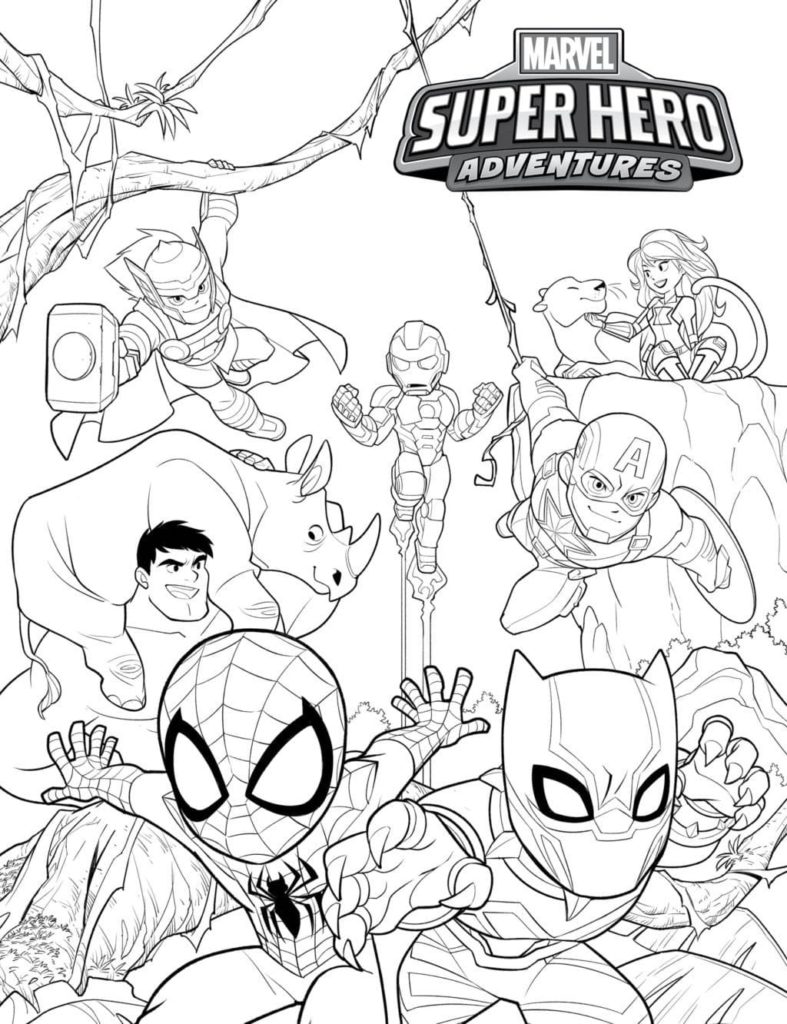 31 Superhero Coloring Pages Printable 8