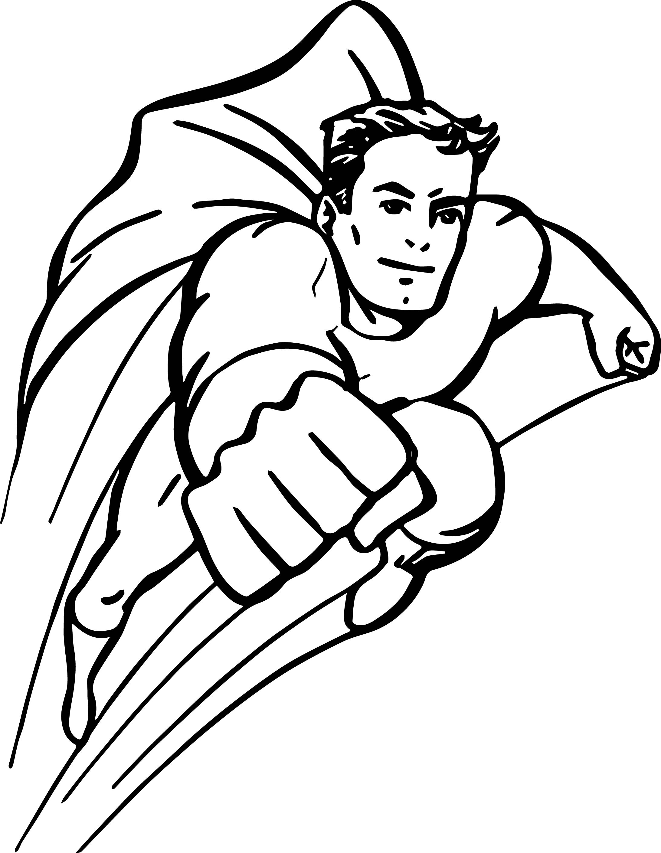 31 Superhero Coloring Pages Printable 9