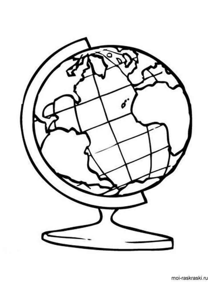 31 Top Globe Coloring Pages Printable 1