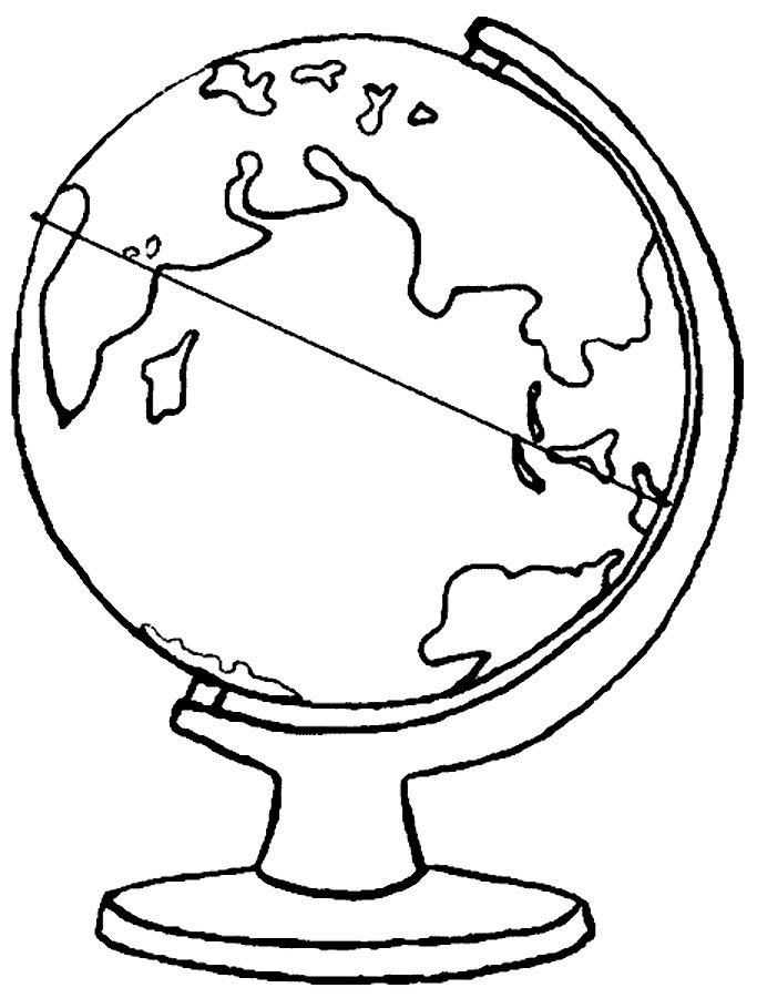 31 Top Globe Coloring Pages Printable 9