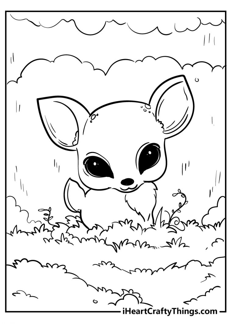 32 Animal Scene Coloring Pages Printable 4