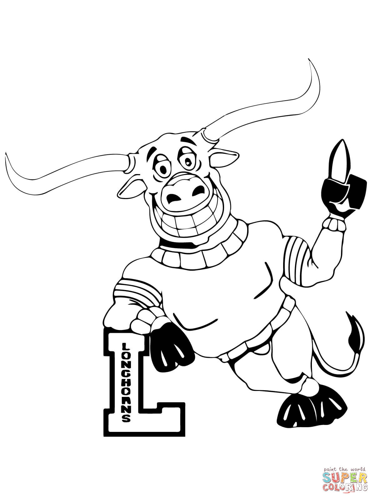 32 Bold Longhorn Coloring Pages Printable 26