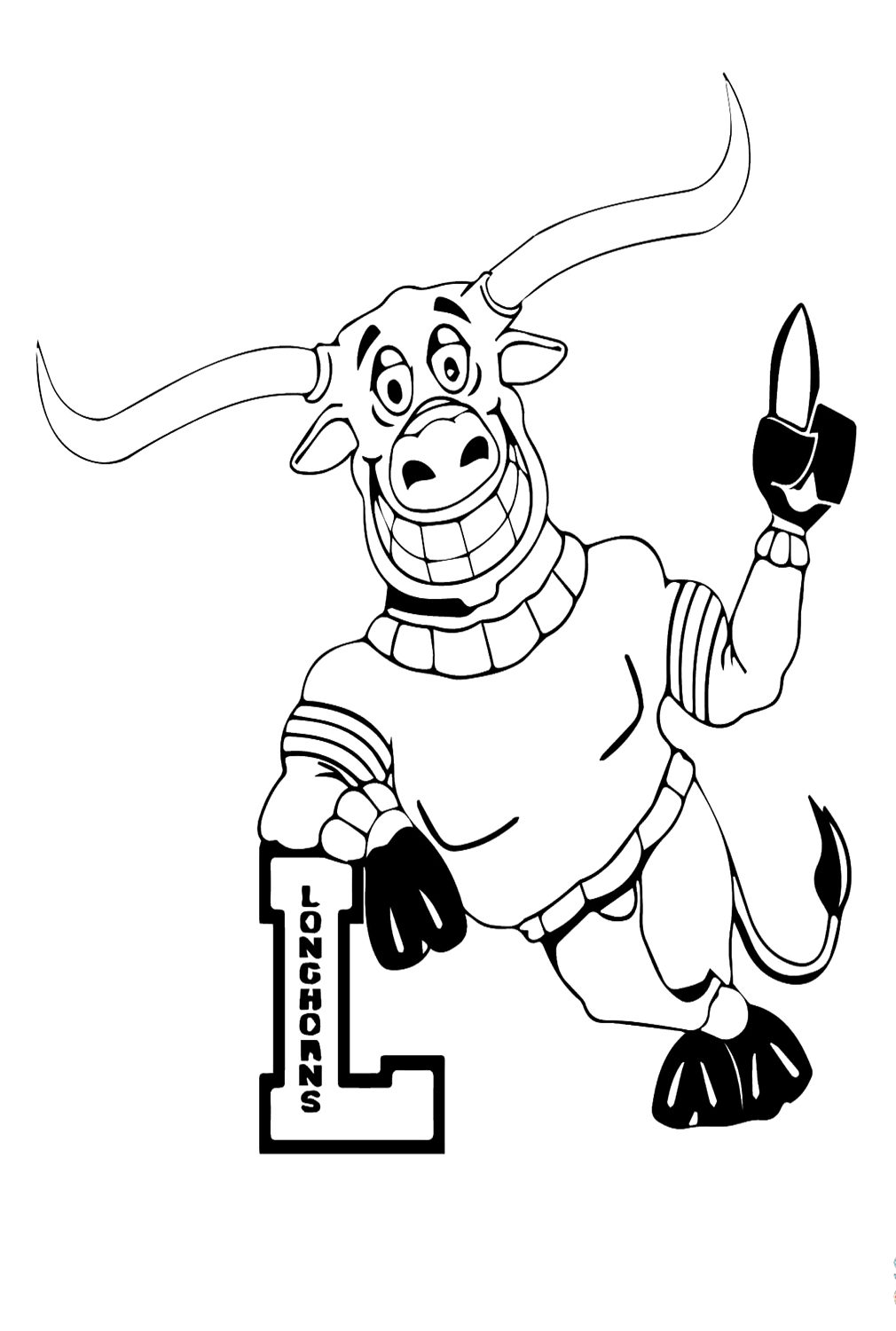 32 Bold Longhorn Coloring Pages Printable 6