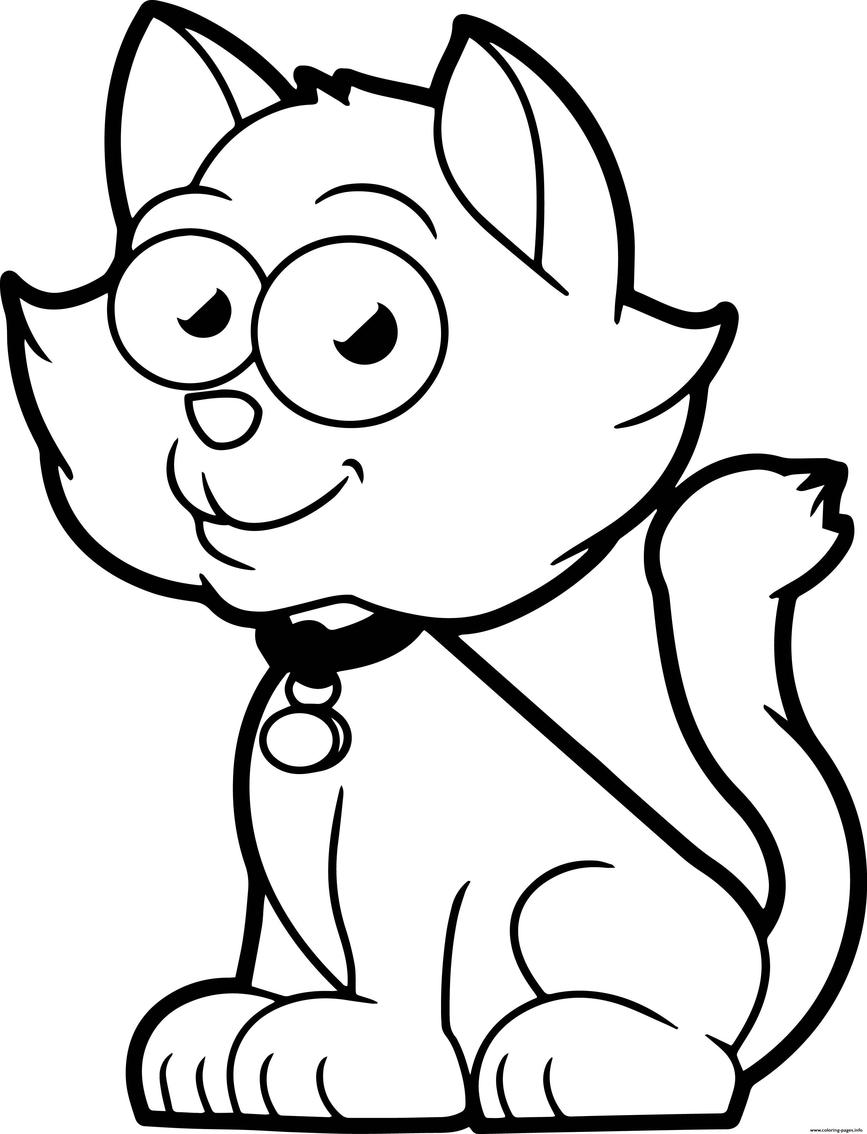 32 Cute Cat Face Coloring Page Printable 2