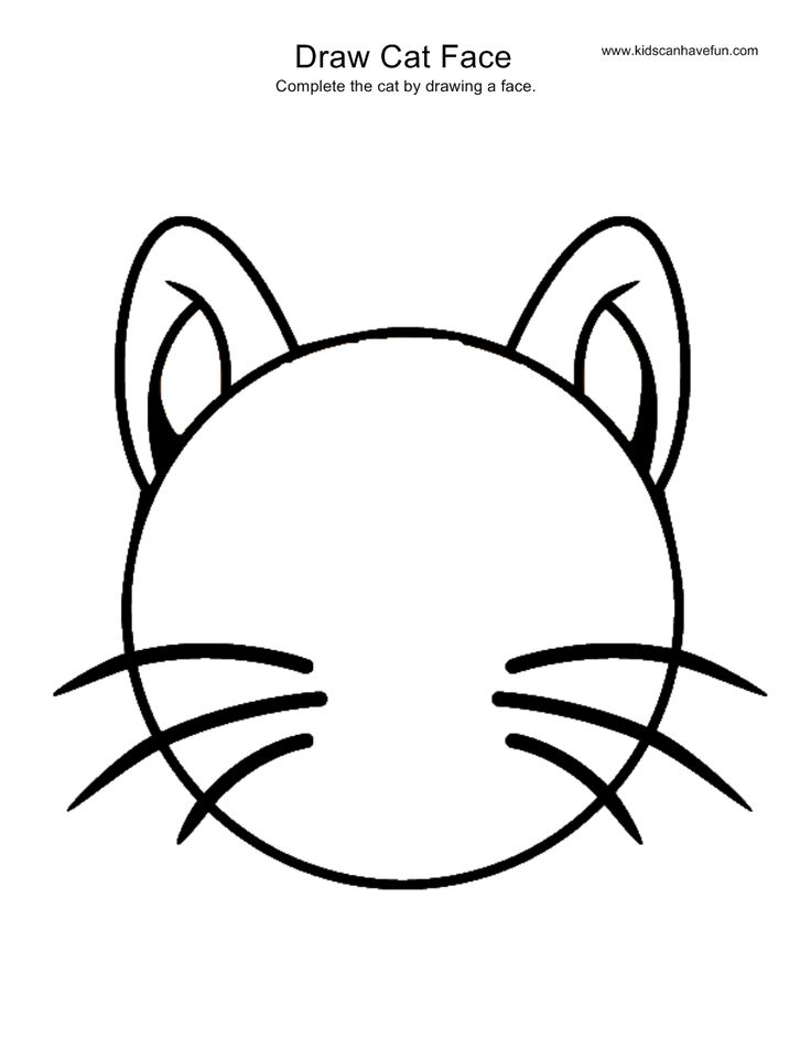 32 Cute Cat Face Coloring Page Printable 29