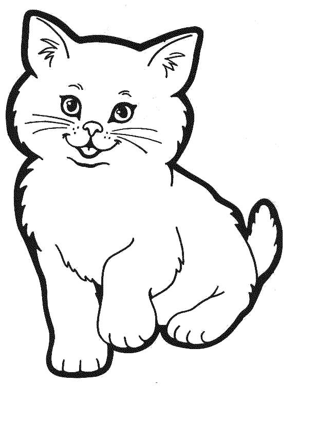 32 Cute Cat Face Coloring Page Printable 32