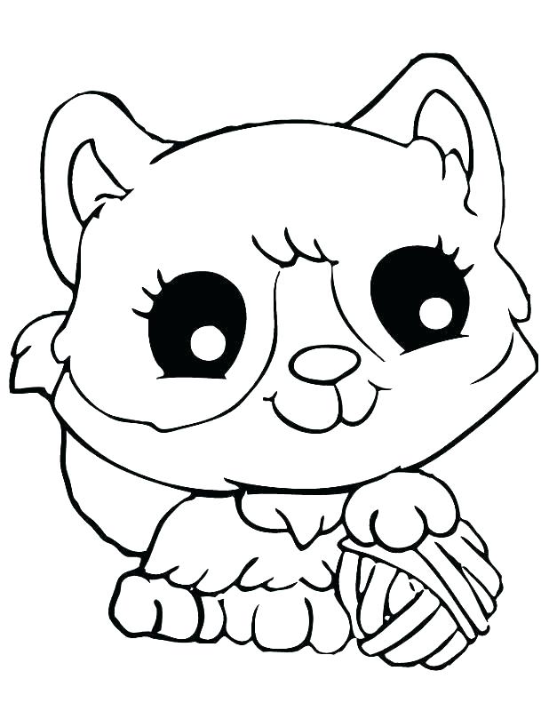 32 Cute Cat Face Coloring Page Printable 9