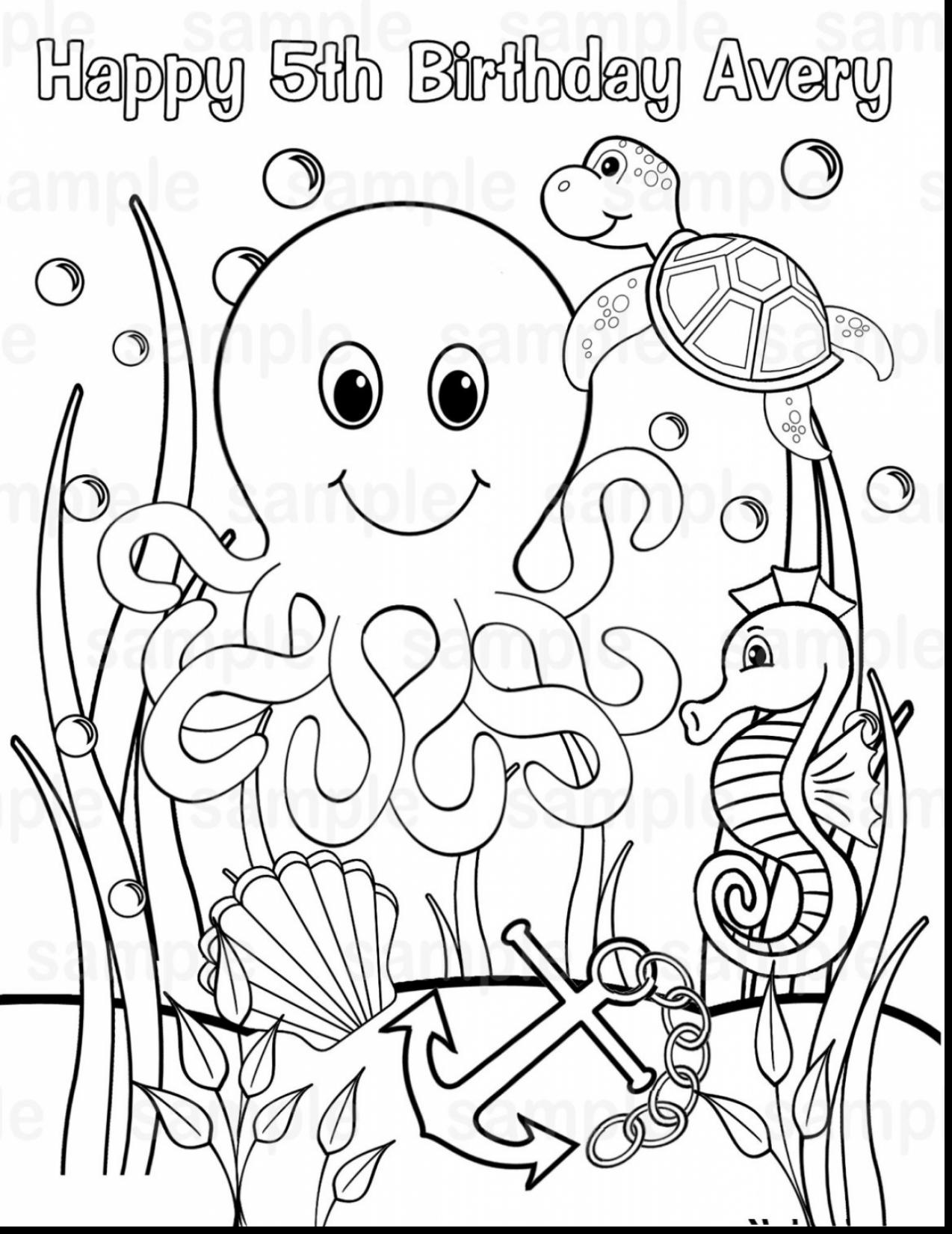 32 Cute Sea Creatures Coloring Pages Printable 26