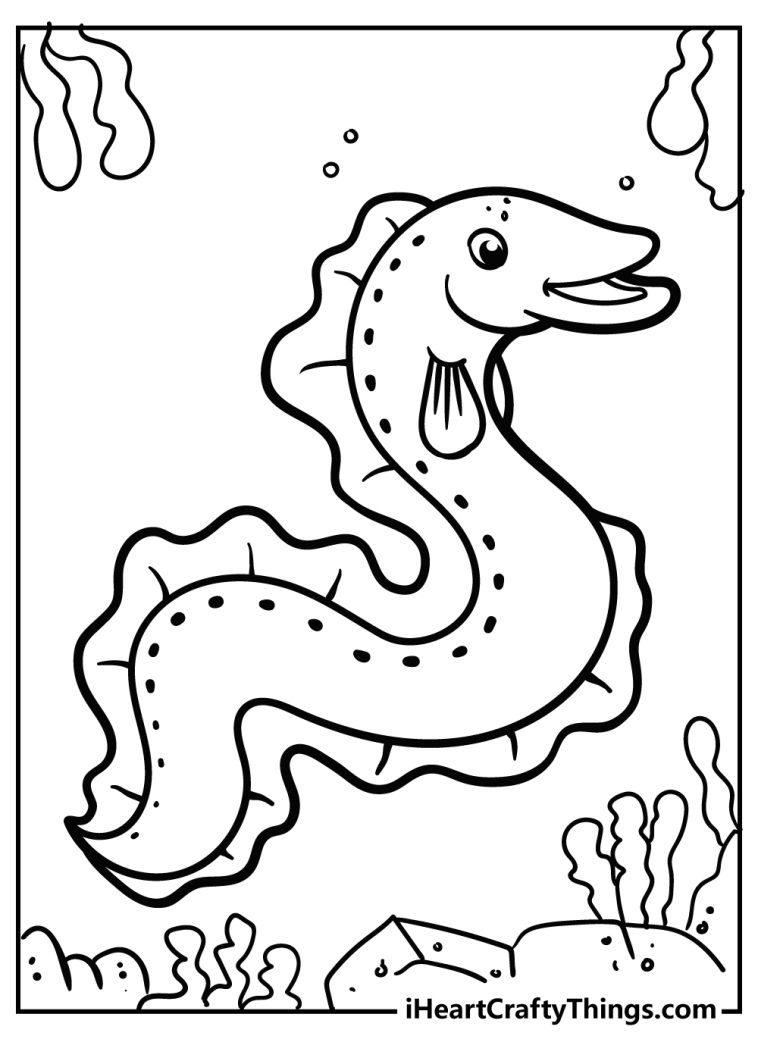 32 Cute Sea Creatures Coloring Pages Printable 27