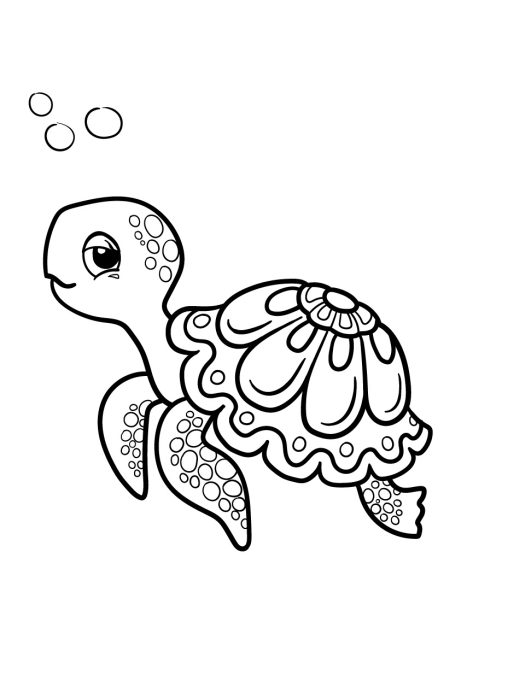 32 Cute Sea Creatures Coloring Pages Printable 3