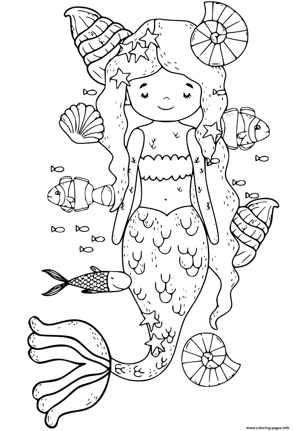 32 Cute Sea Creatures Coloring Pages Printable 30