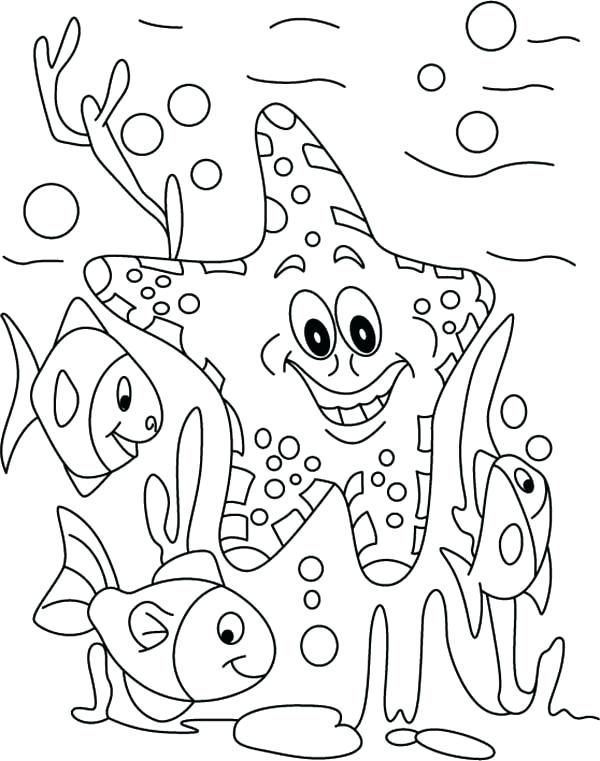 32 Cute Sea Creatures Coloring Pages Printable 7