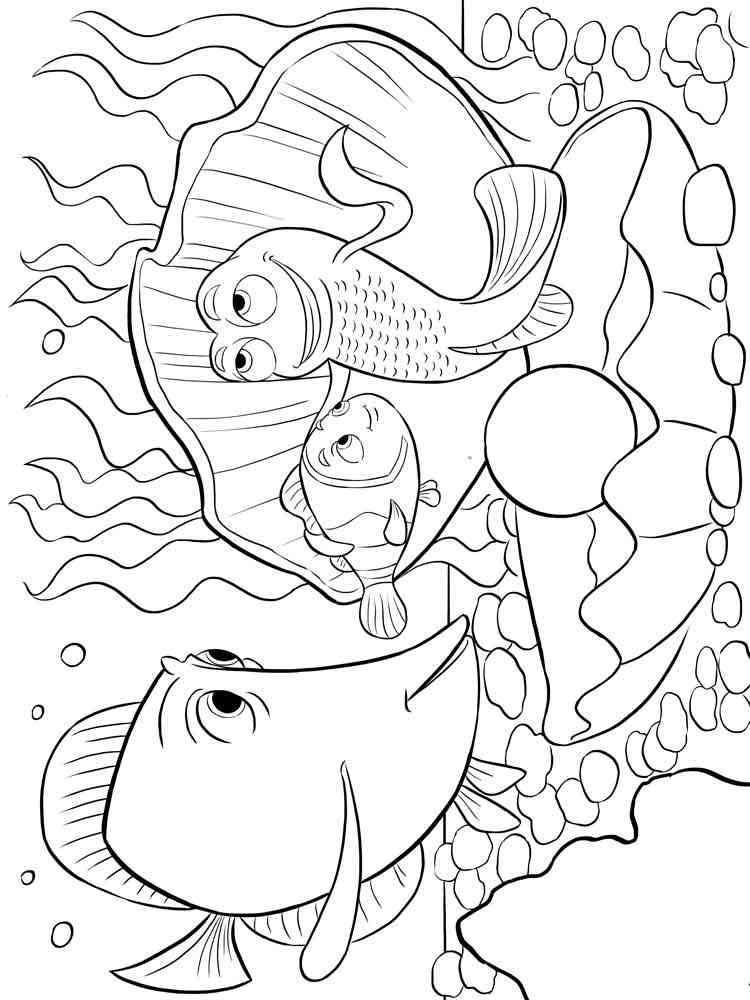 32 Exciting Finding Nemo Coloring Pages Printable 12